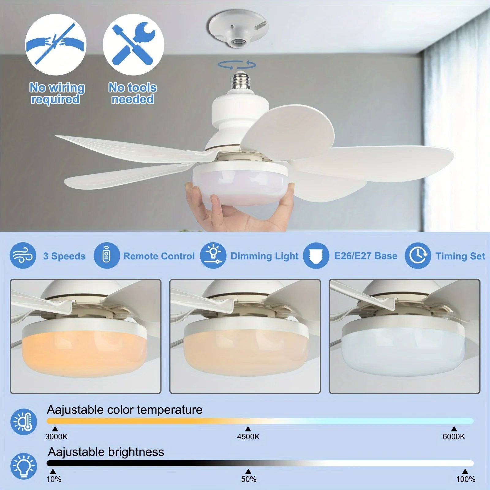 LumiBreeze™ Smart Ceiling Fan Light