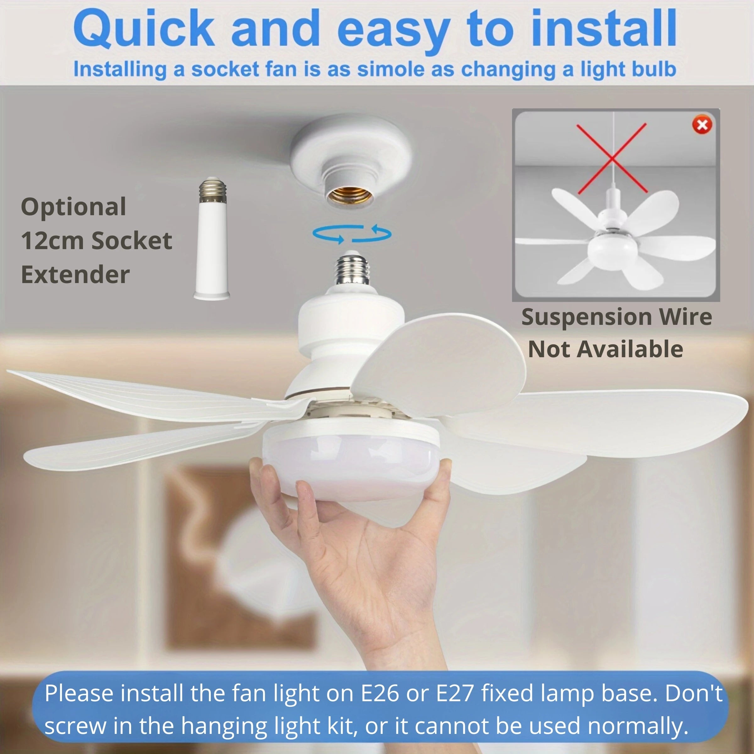 LumiBreeze™ Smart Ceiling Fan Light
