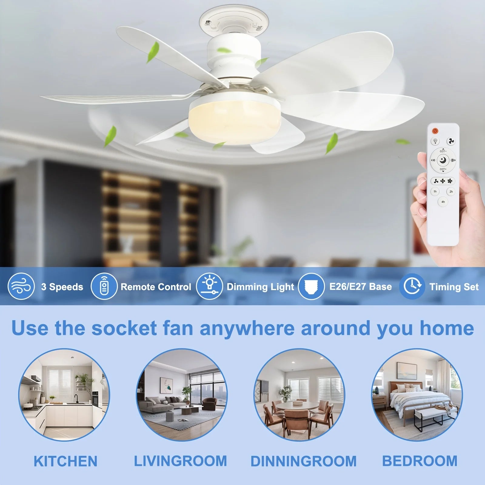 LumiBreeze™ Smart Ceiling Fan Light