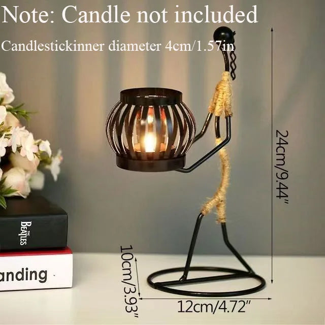 SilhouetteGlow™ Artistic Candle Holder
