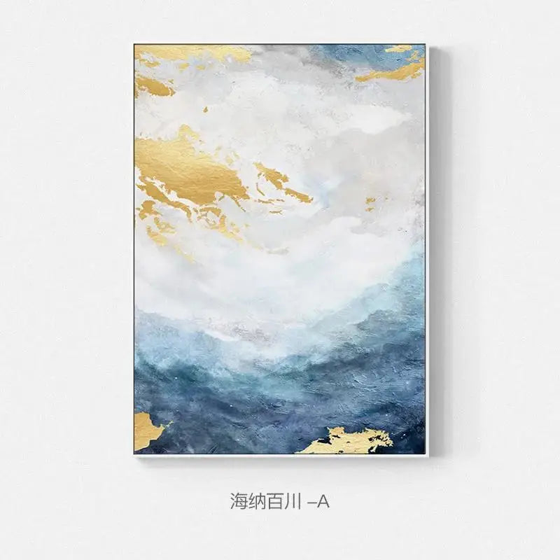 AzureGold™ Luxe Abstract Canvas Print