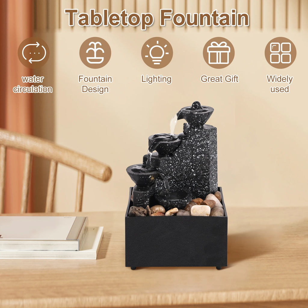SerenityFalls™ Tabletop Water Fountain