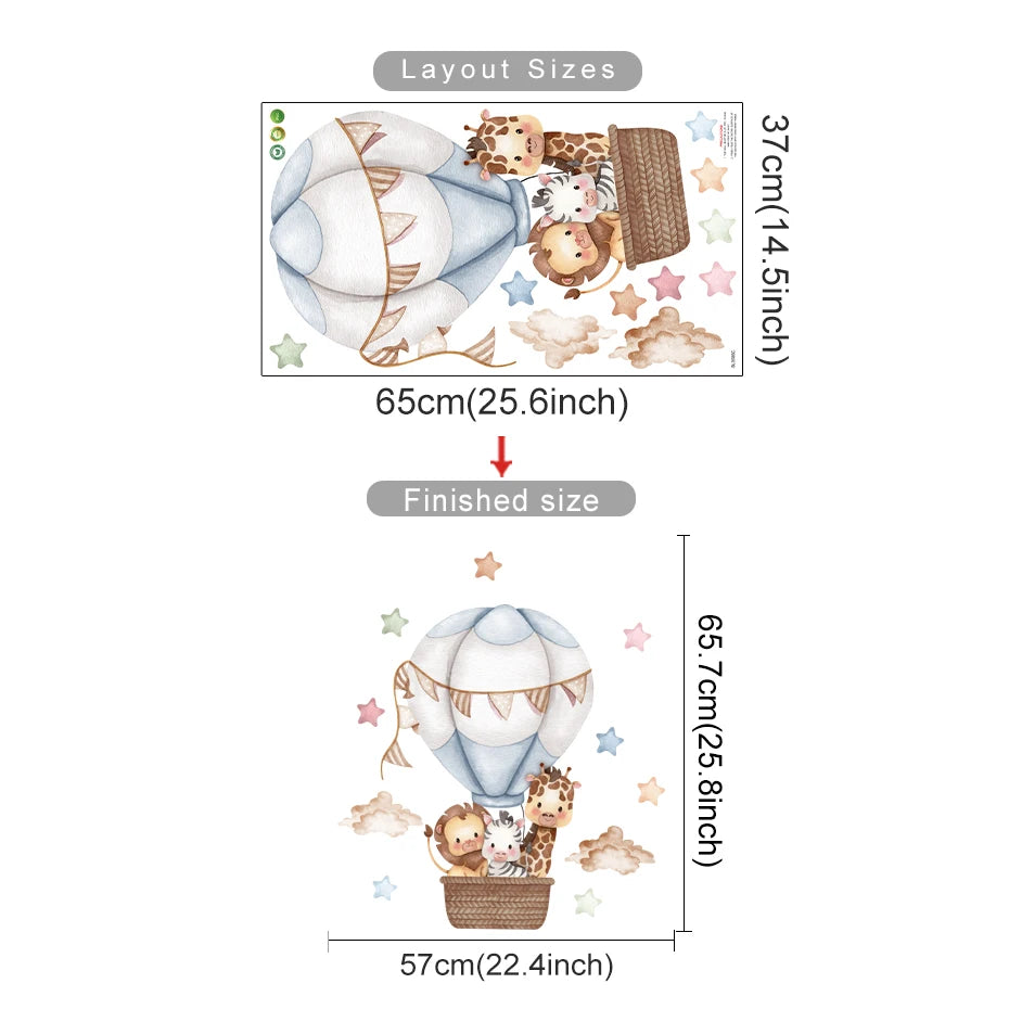 Kids Room Decoration Decal With Cartoon Stickers