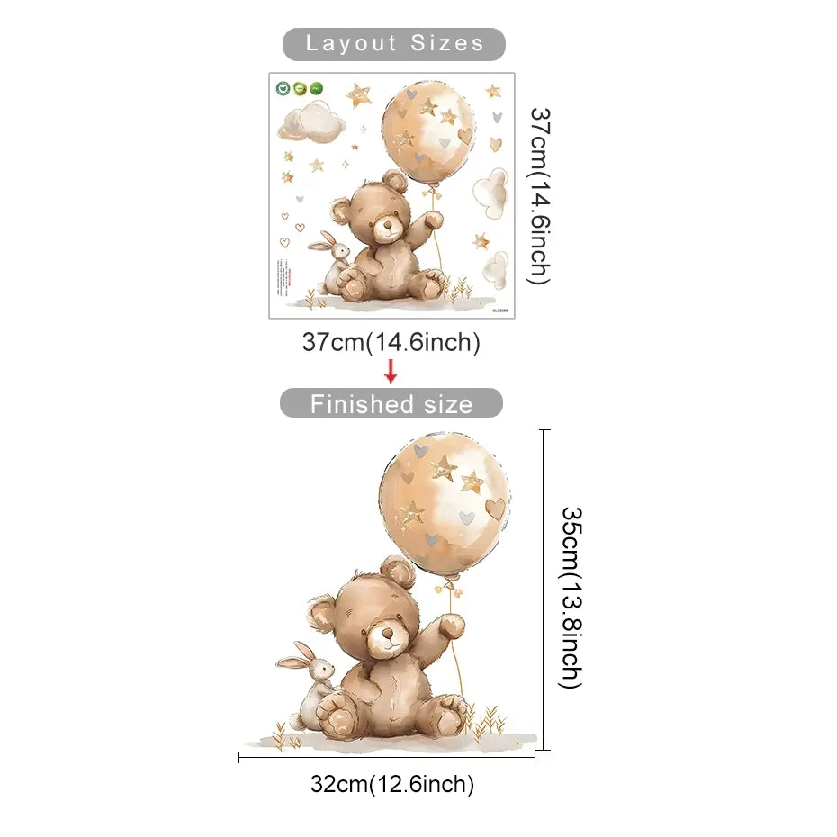 Kids Room Decoration Decal With Cartoon Stickers