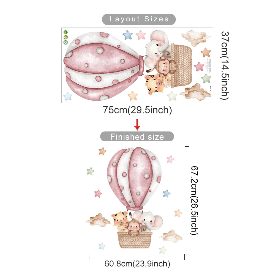 Kids Room Decoration Decal With Cartoon Stickers