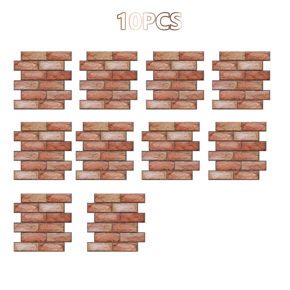 BrickEase™ 3D Peel & Stick Wall Panels (10-Pack)