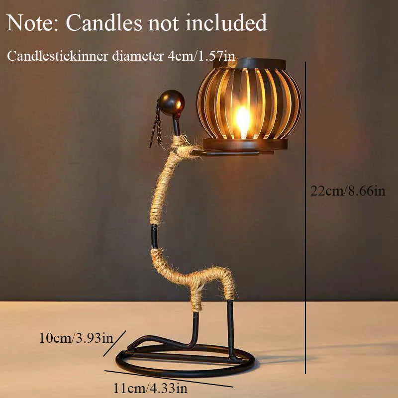 SilhouetteGlow™ Artistic Candle Holder