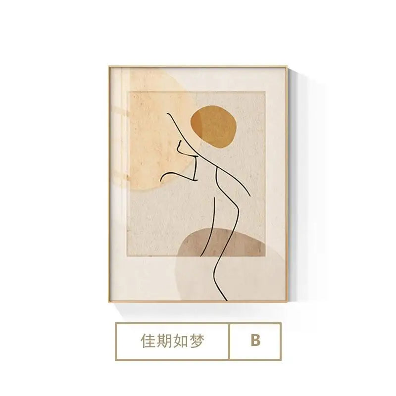 ContourMuse™ Abstract Line Art Canvas