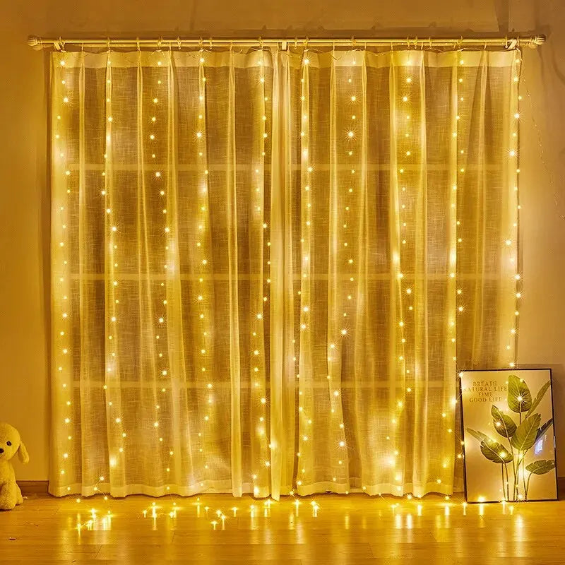 Lunara Glow – USB LED Curtain Lights