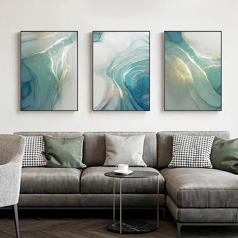 TurquoiseGilt™ Marble Luxe Canvas