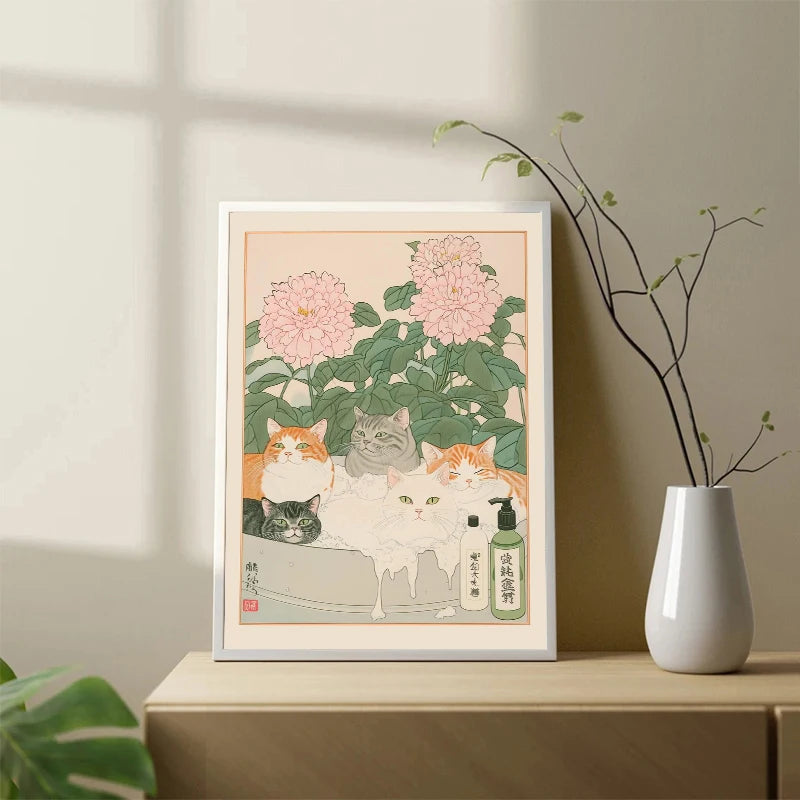 Kyomi™ Japanese Minimalist Animal Canvas
