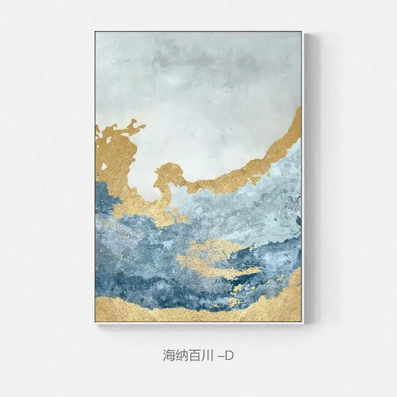 AzureGold™ Luxe Abstract Canvas Print