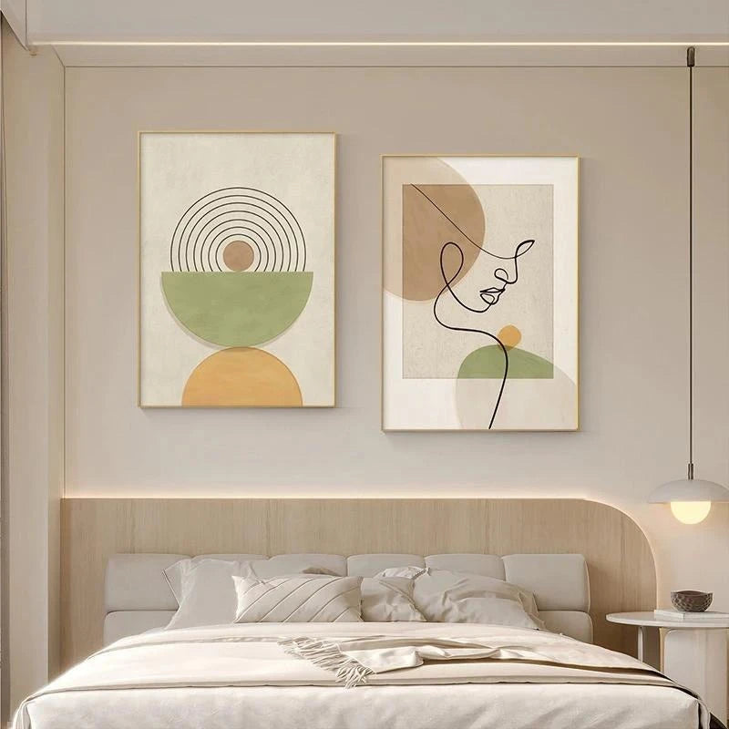 ContourMuse™ Abstract Line Art Canvas