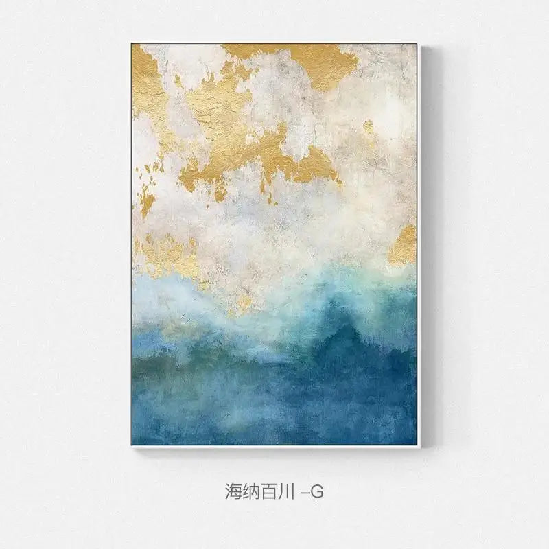 AzureGold™ Luxe Abstract Canvas Print