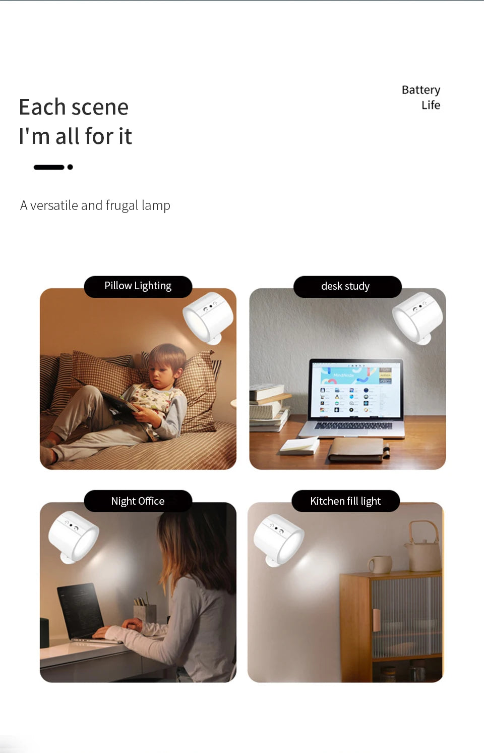 LumaFlex™ DualGlow 360° Magnetic Wall Sconce