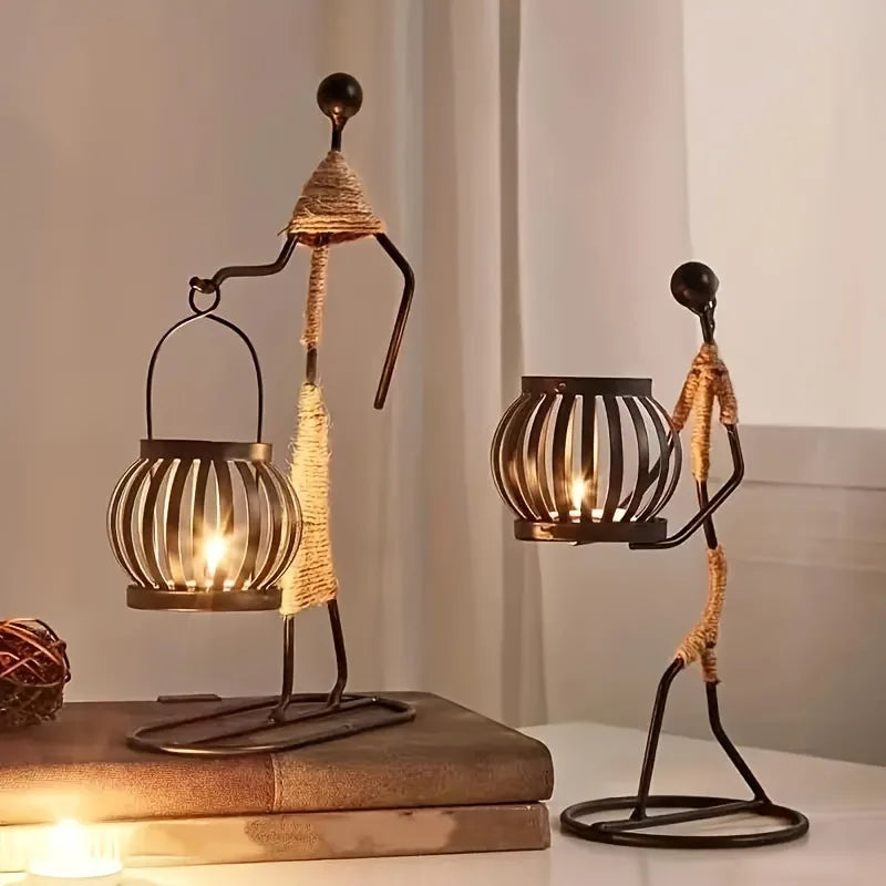 SilhouetteGlow™ Artistic Candle Holder