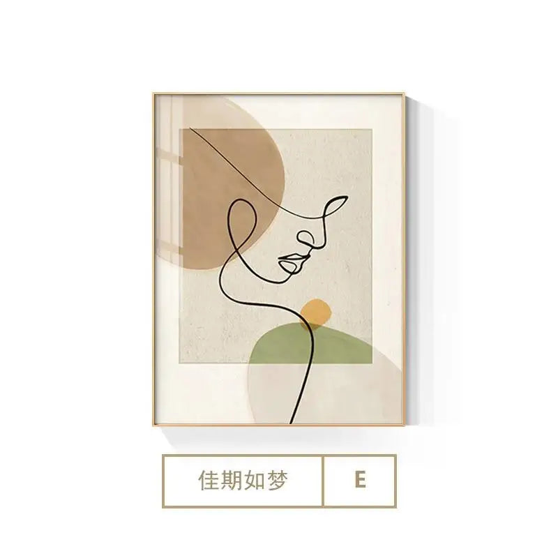 ContourMuse™ Abstract Line Art Canvas