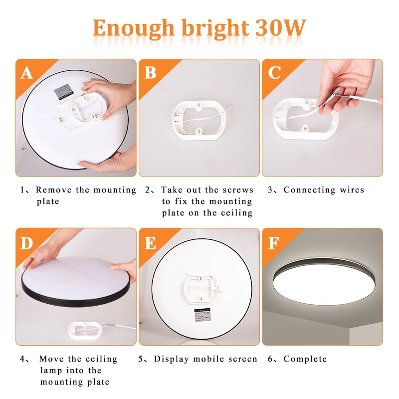 AquaShield™ Minimalist Waterproof Ceiling Light