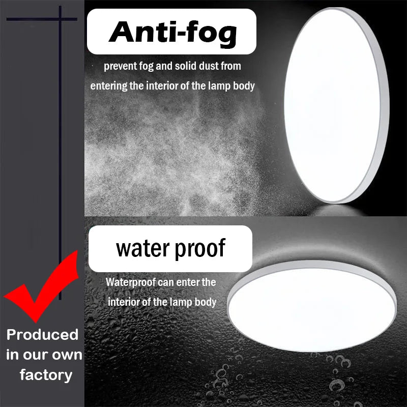 AquaShield™ Minimalist Waterproof Ceiling Light