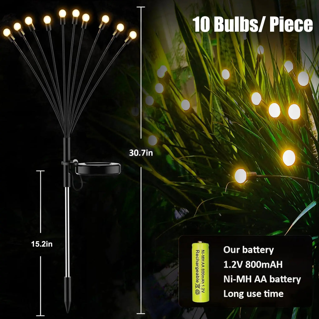 FireflyGlow™ Swaying Solar Garden Lights