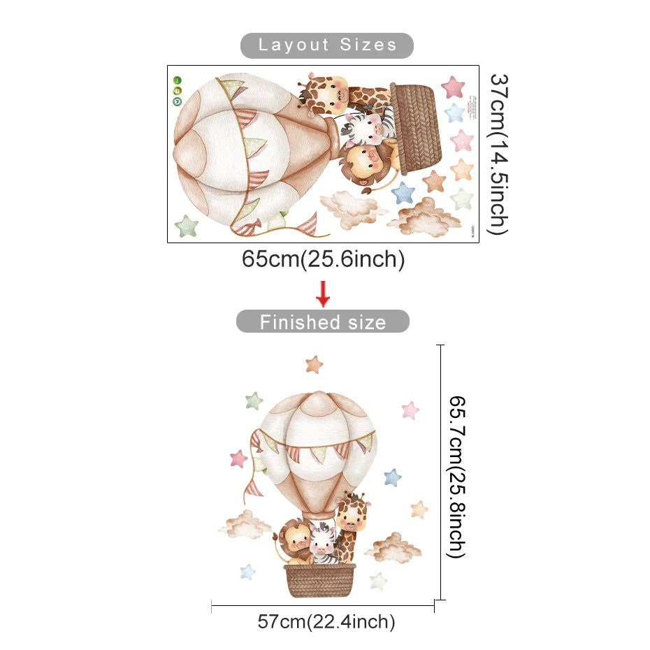 Kids Room Decoration Decal With Cartoon Stickers