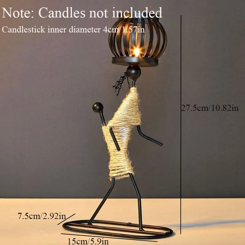 SilhouetteGlow™ Artistic Candle Holder