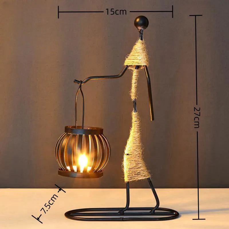 SilhouetteGlow™ Artistic Candle Holder