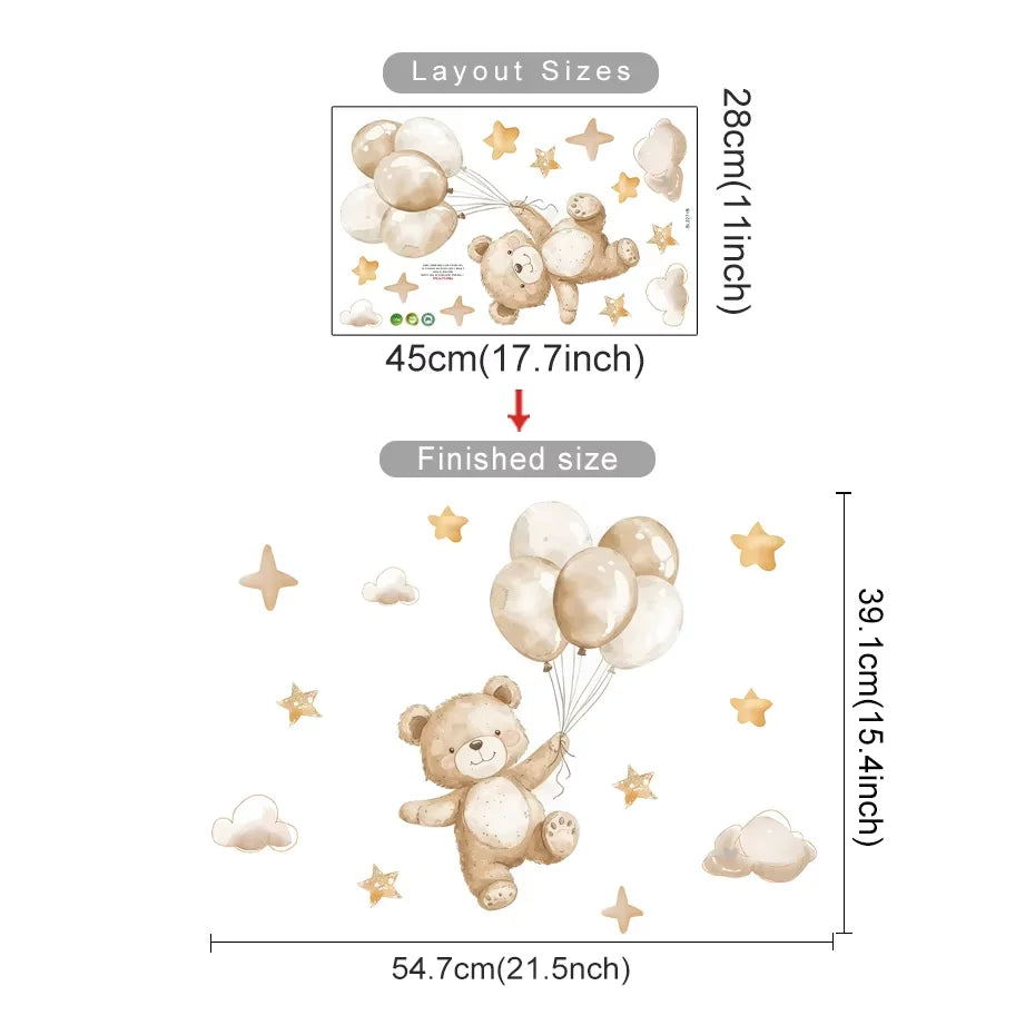 Kids Room Decoration Decal With Cartoon Stickers