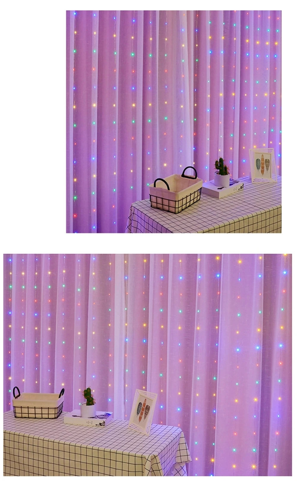 Lunara Glow – USB LED Curtain Lights