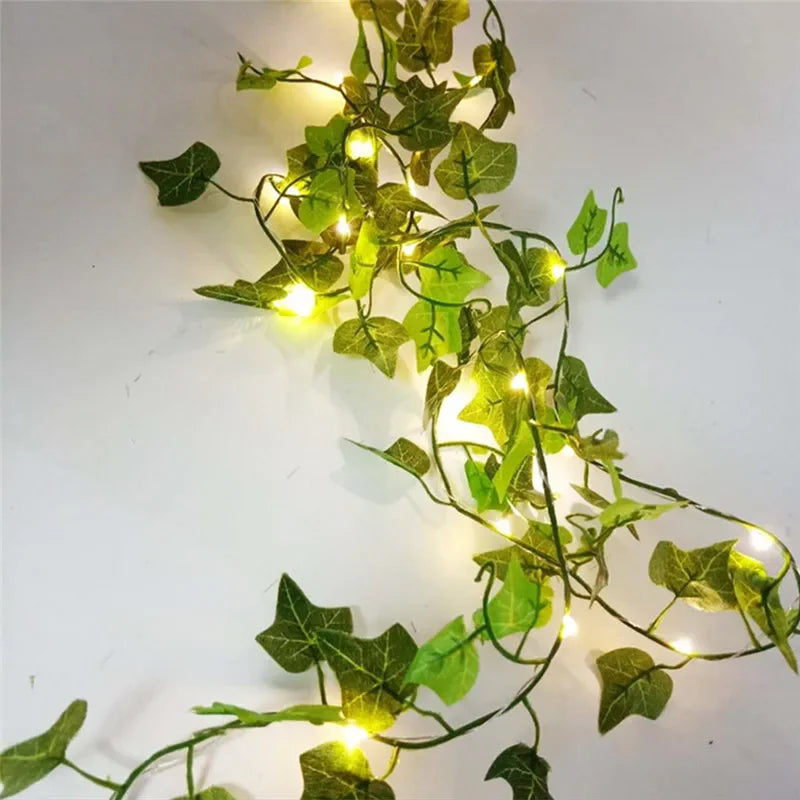 Verdana Bloom – LED Green Leaf Fairy String Lights