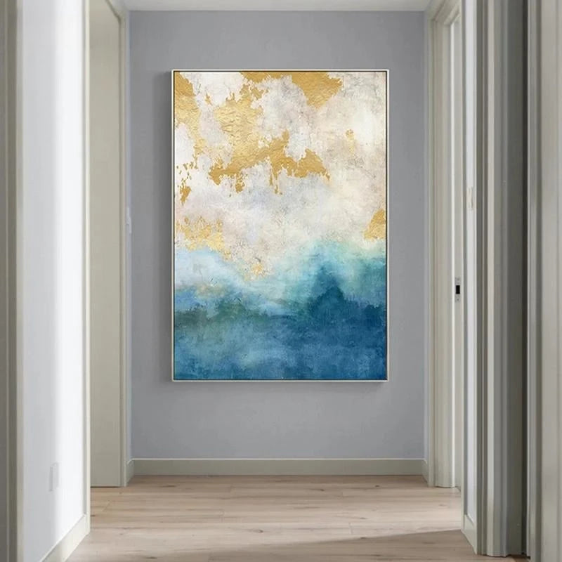 AzureGold™ Luxe Abstract Canvas Print