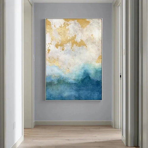 AzureGold™ Luxe Abstract Canvas Print