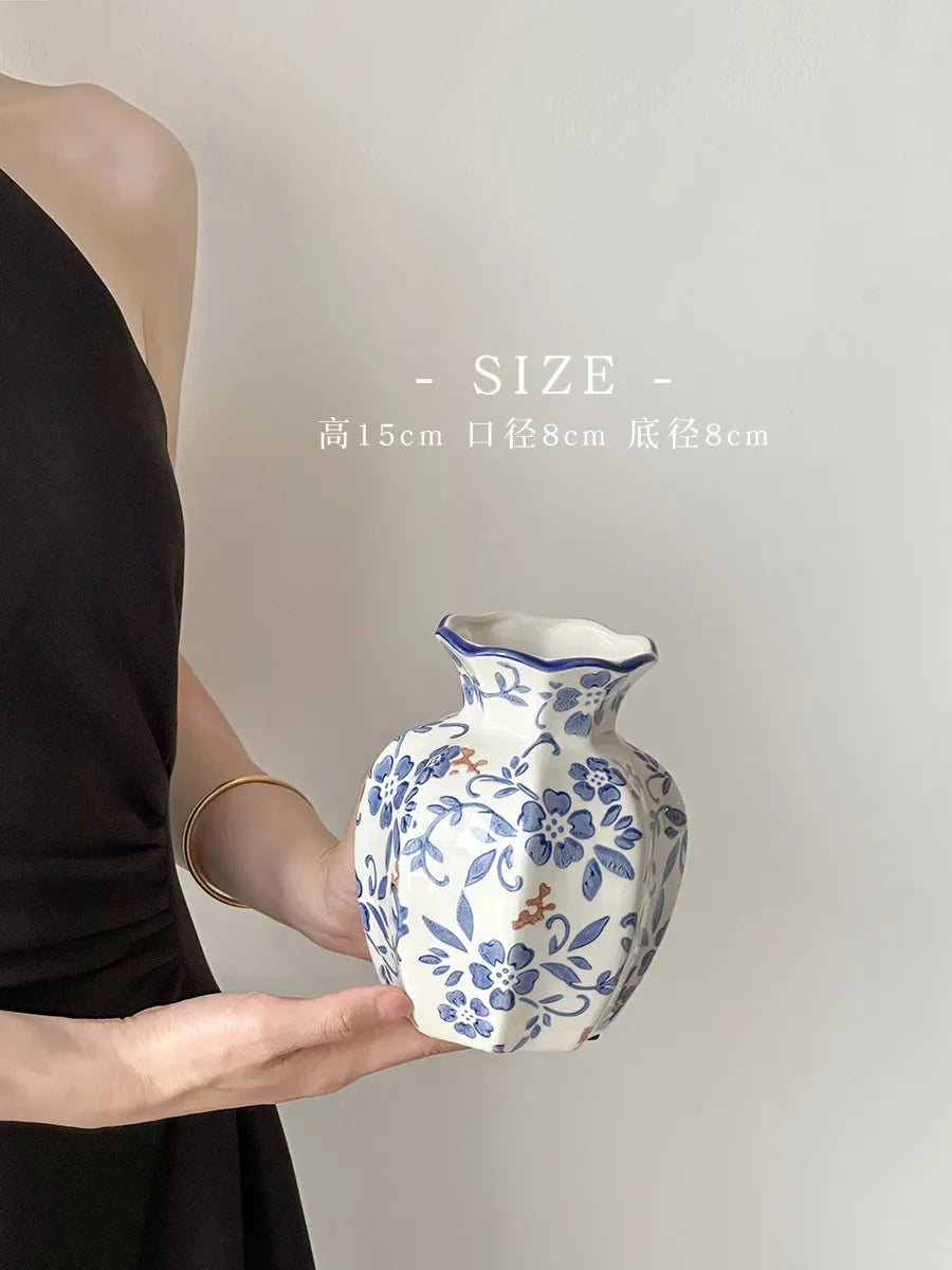 AzureBloom™ Porcelain Vase