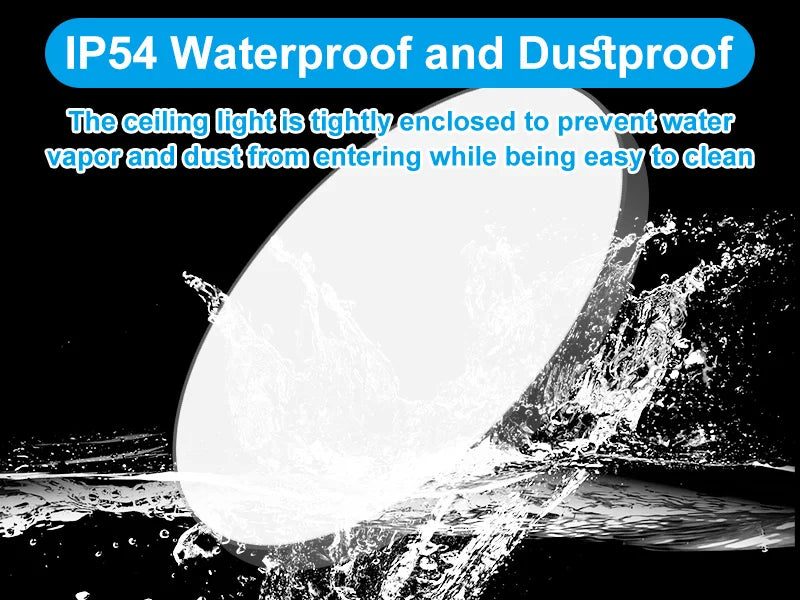 AquaShield™ Minimalist Waterproof Ceiling Light