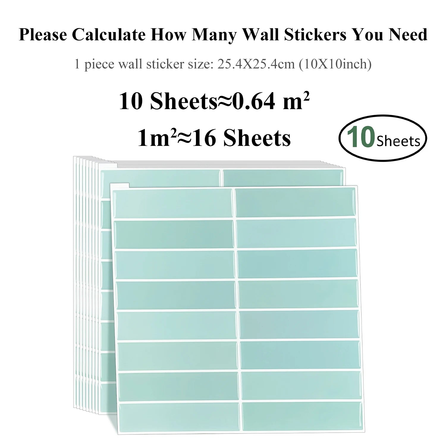 TileFlex™ Peel & Stick Waterproof Panels (10-Pack)