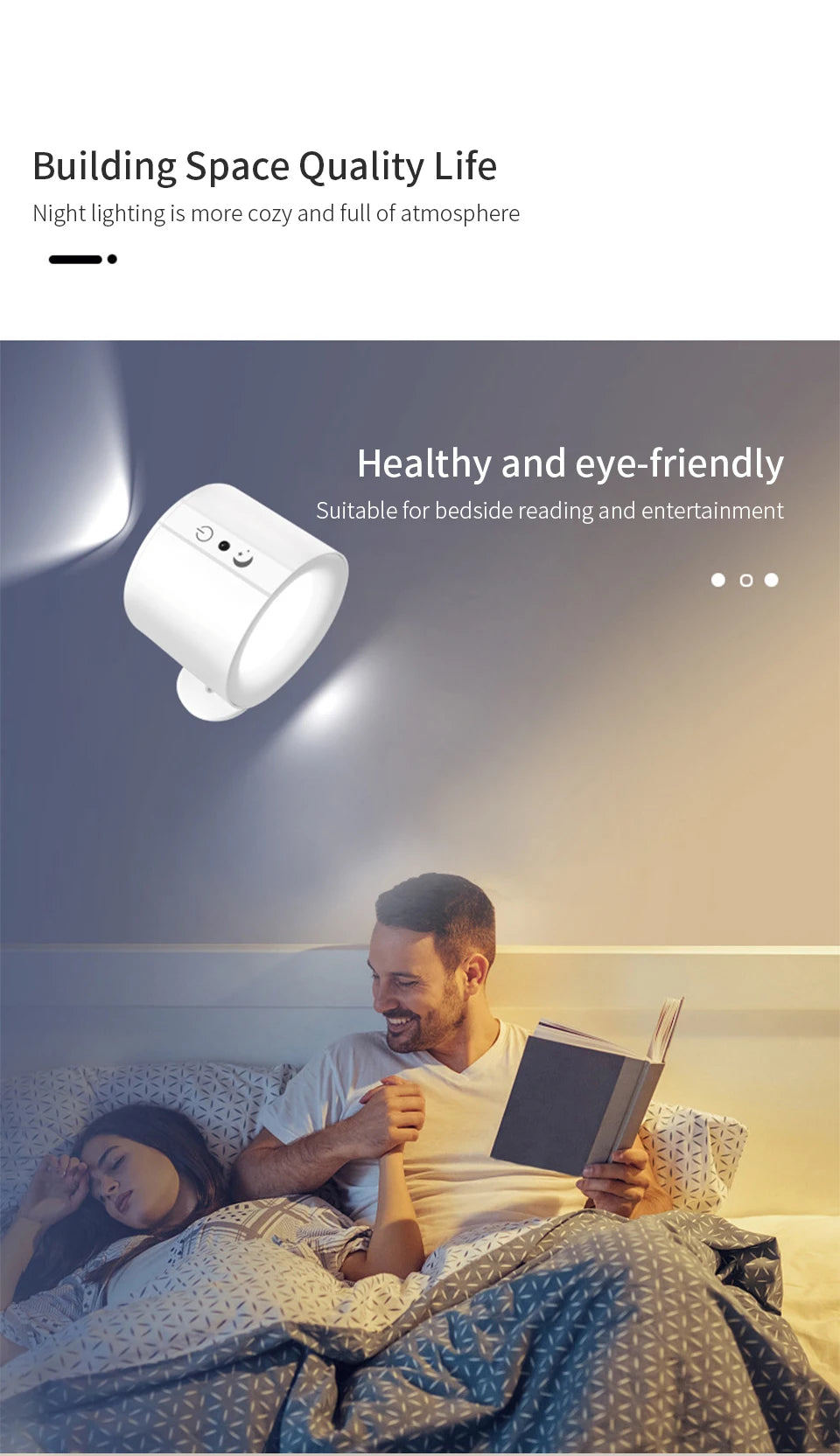 LumaFlex™ DualGlow 360° Magnetic Wall Sconce