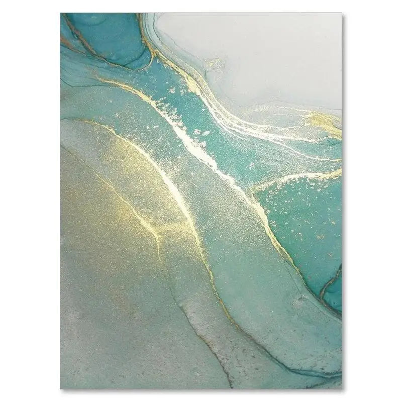 TurquoiseGilt™ Marble Luxe Canvas