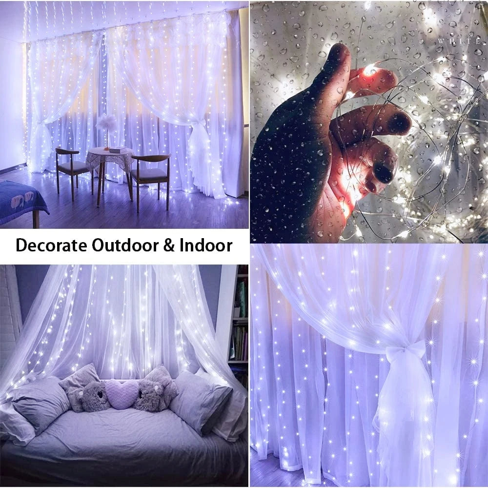 Lunara Glow – USB LED Curtain Lights