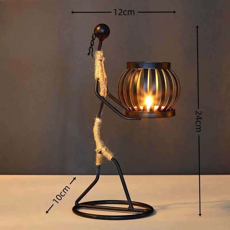 SilhouetteGlow™ Artistic Candle Holder