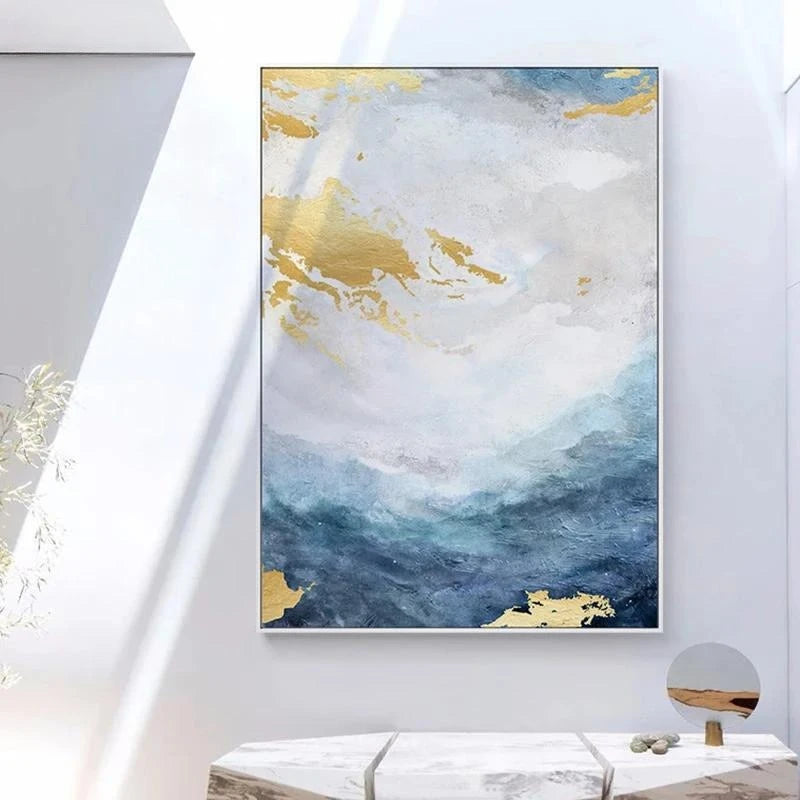 AzureGold™ Luxe Abstract Canvas Print