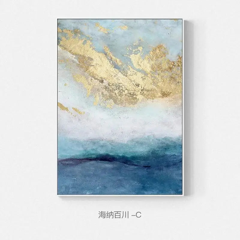 AzureGold™ Luxe Abstract Canvas Print