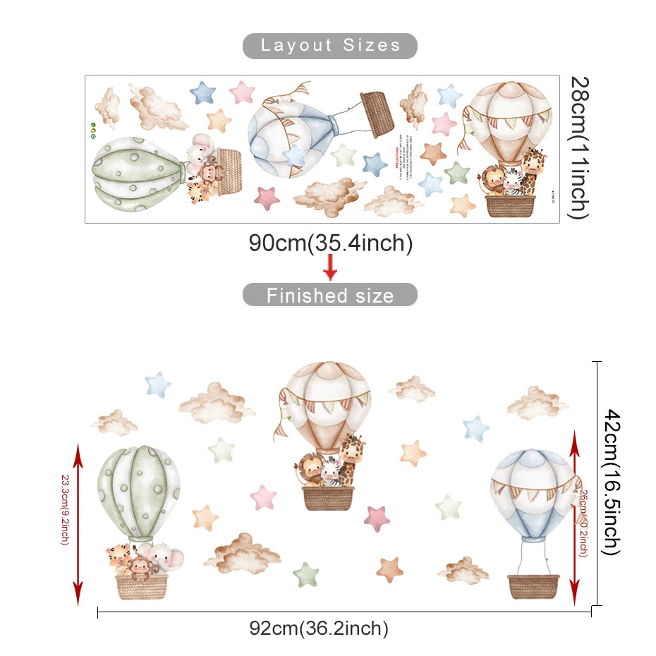 Kids Room Decoration Decal With Cartoon Stickers