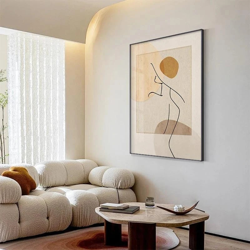 ContourMuse™ Abstract Line Art Canvas