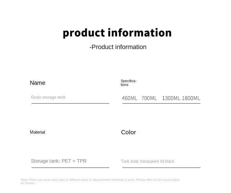 Product Name: Nuvéro™ Airtight Modular Food Storage Set