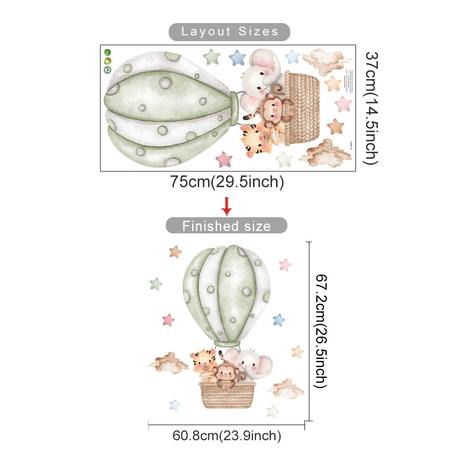 Kids Room Decoration Decal With Cartoon Stickers