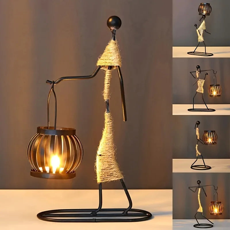 SilhouetteGlow™ Artistic Candle Holder