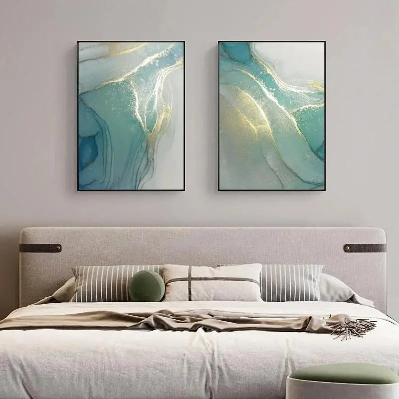 TurquoiseGilt™ Marble Luxe Canvas